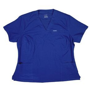 Jaanuu Relaxed 3-Pocket Classic Scrub Top - Size 1X